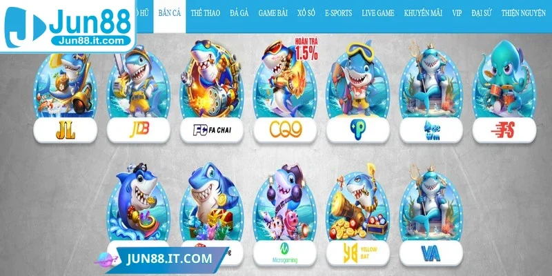 Bắn cá Jun88 là lựa chọn hàng đầu của những tín đồ thích săn bắn