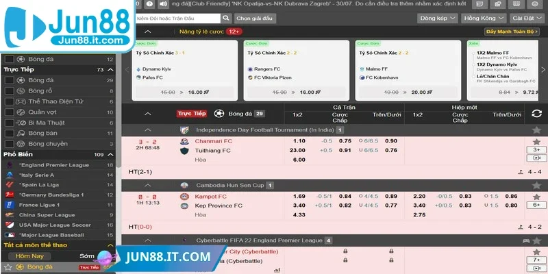 Để bắt đầu tham gia cược thể thao tại Jun88 bạn cần thao tác theo chỉ dẫn